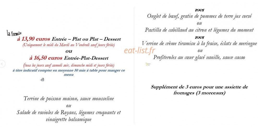 L'Orangerie — carte page 4