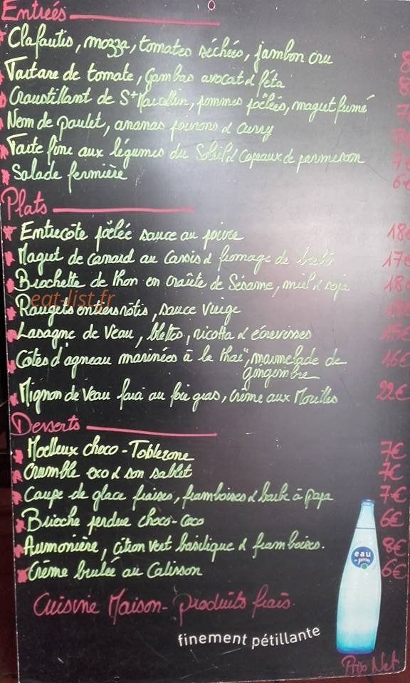 Ad'hoc Café — carte page 1