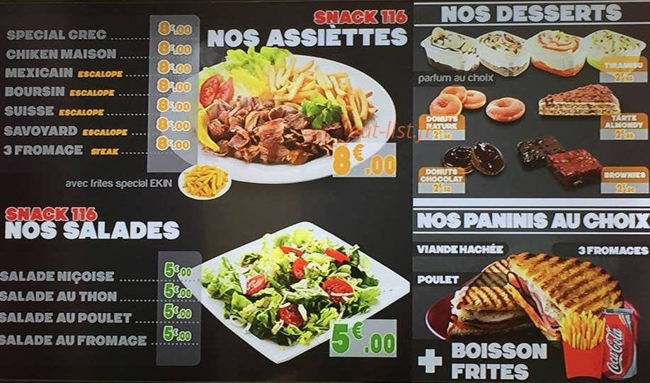 Aladin Kebab — carte page 4