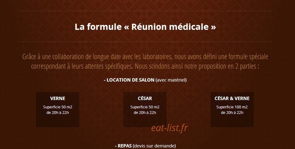 Brasserie Jules — carte page 16
