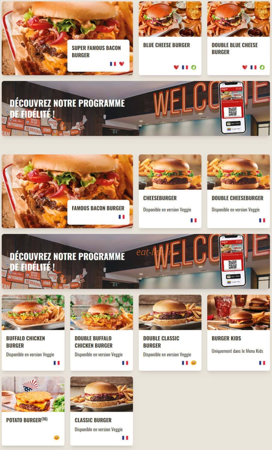 Buffalo Grill — carte page 5