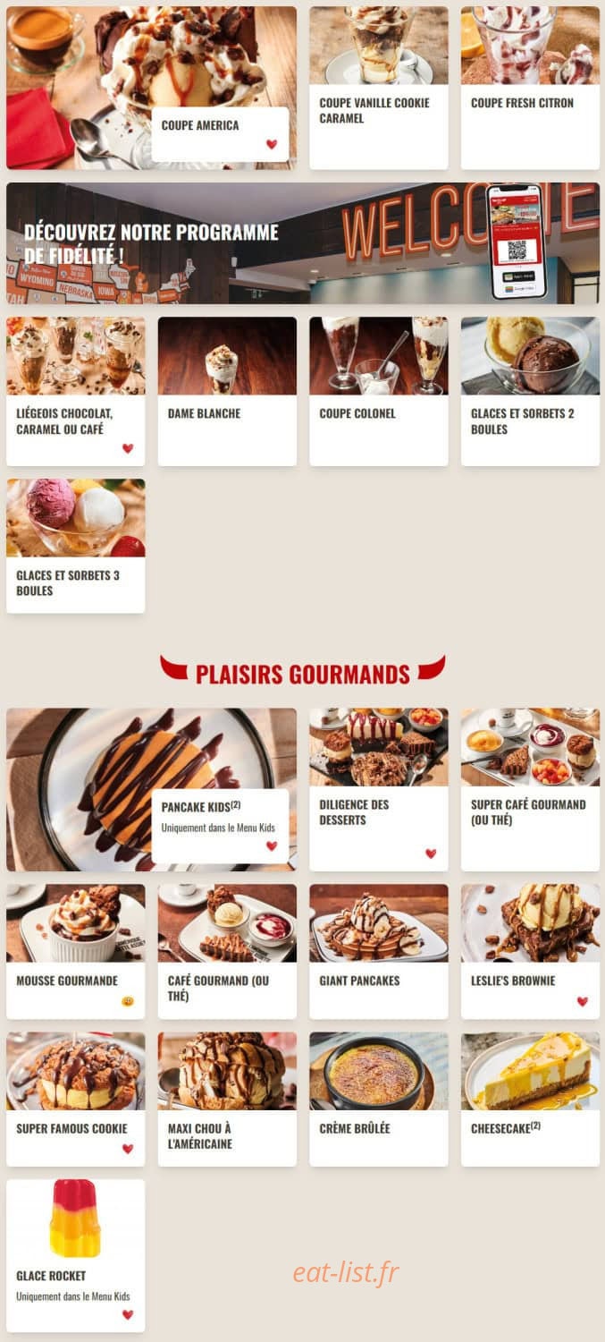 Buffalo Grill — carte page 12