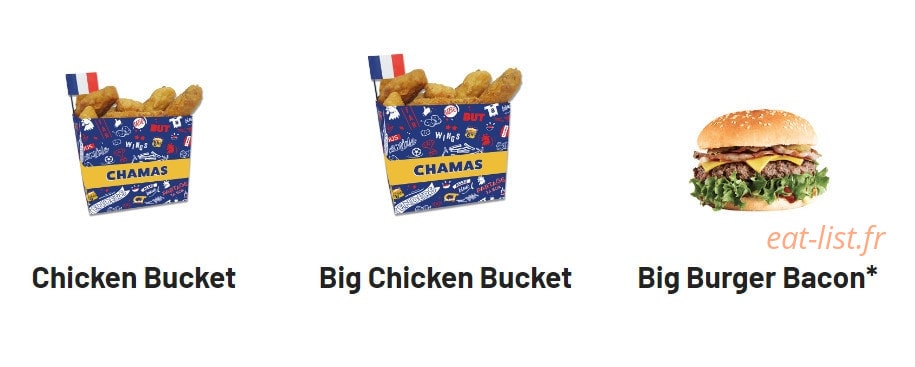 Chamas Burger — carte page 1