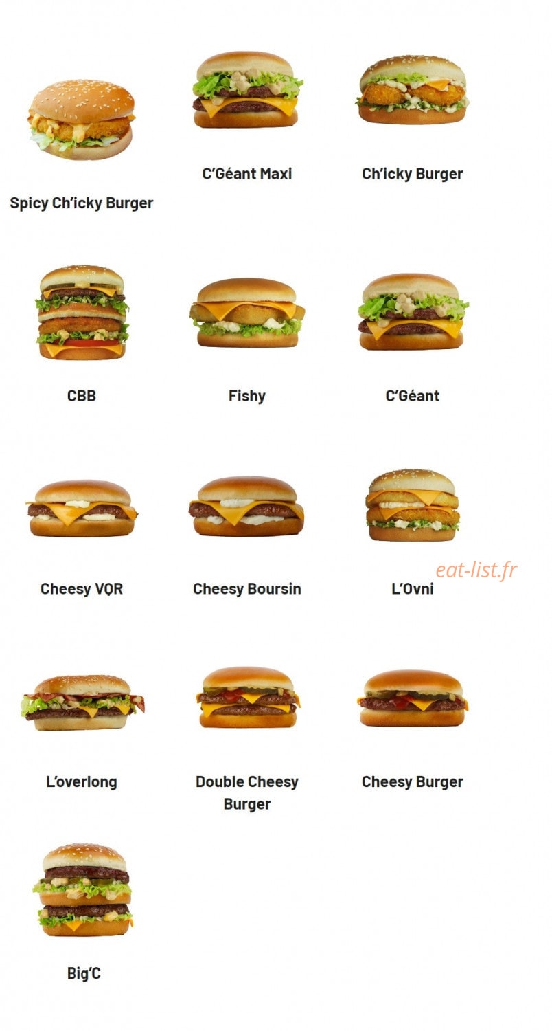 Chamas Burger — carte page 5