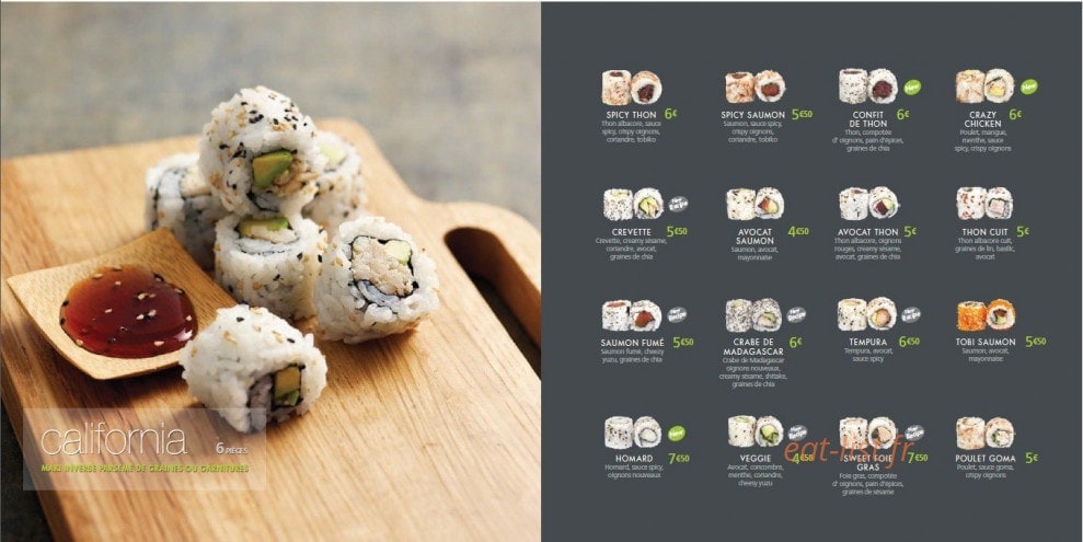 Côté Sushi — carte page 8