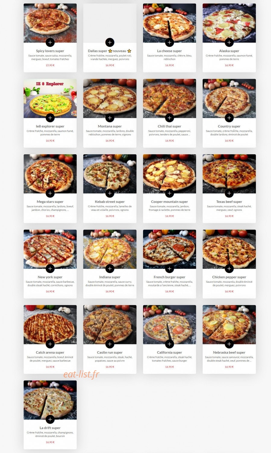 Crazy Pizza Time — carte page 5