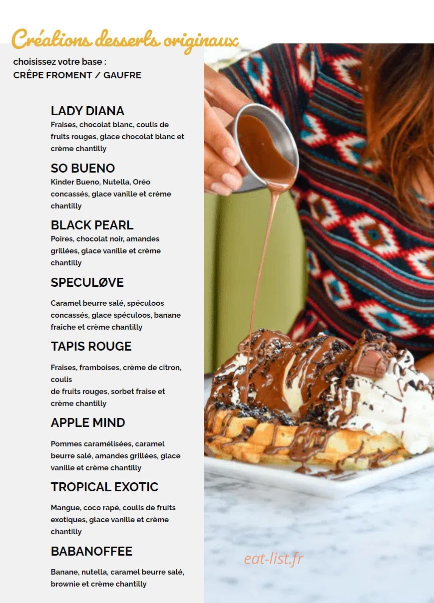 Crêpe Touch — carte page 8