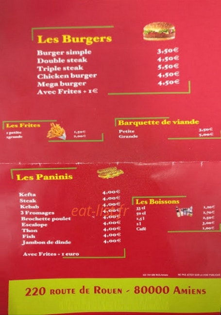 Croc's — carte page 2