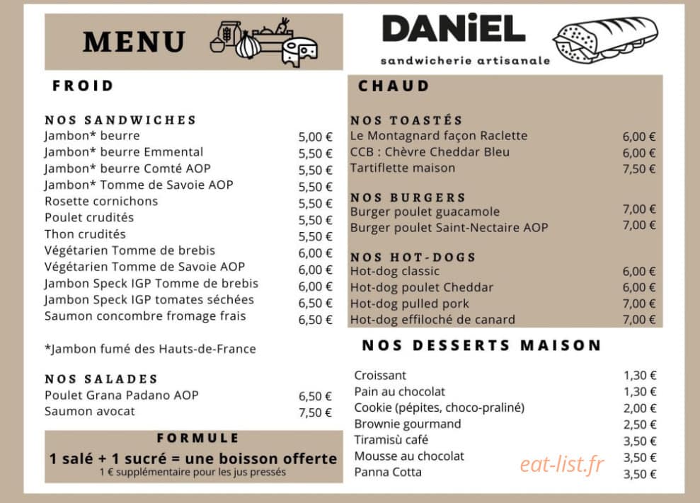 Daniel — carte page 1
