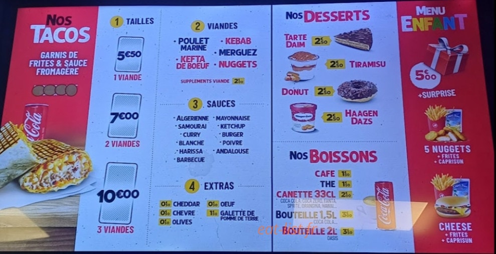 Délice — carte page 1
