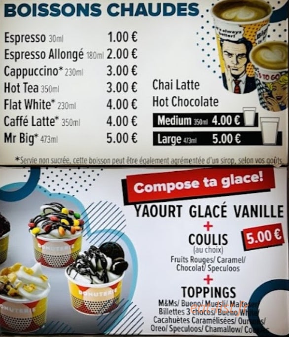 Donuterie — carte page 3