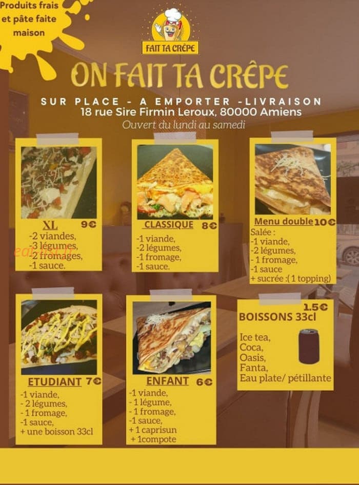 Fait ta crepe — carte page 4