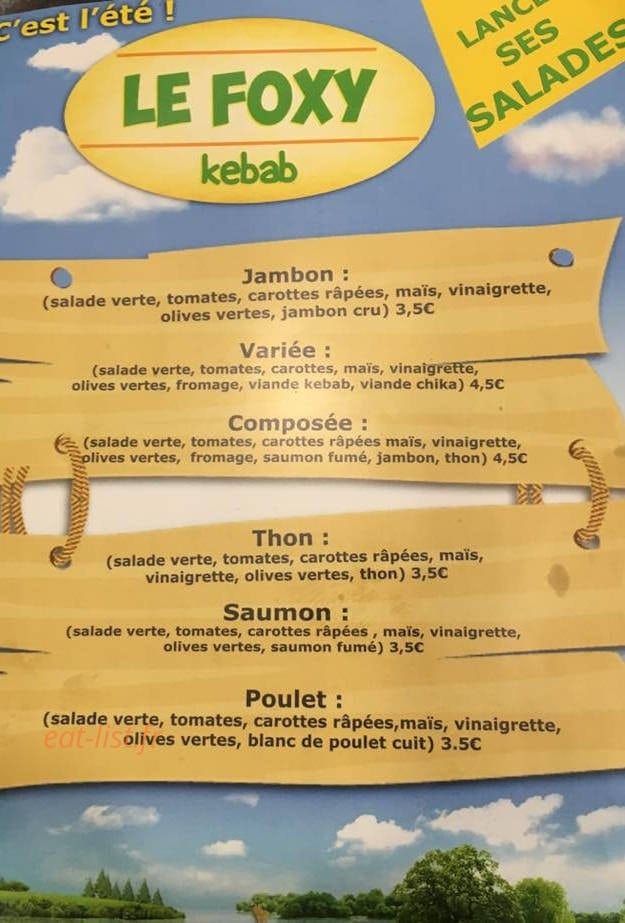 Foxy kebab — carte page 3