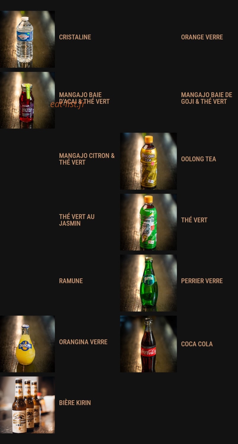 Fufu Ramen — carte page 2