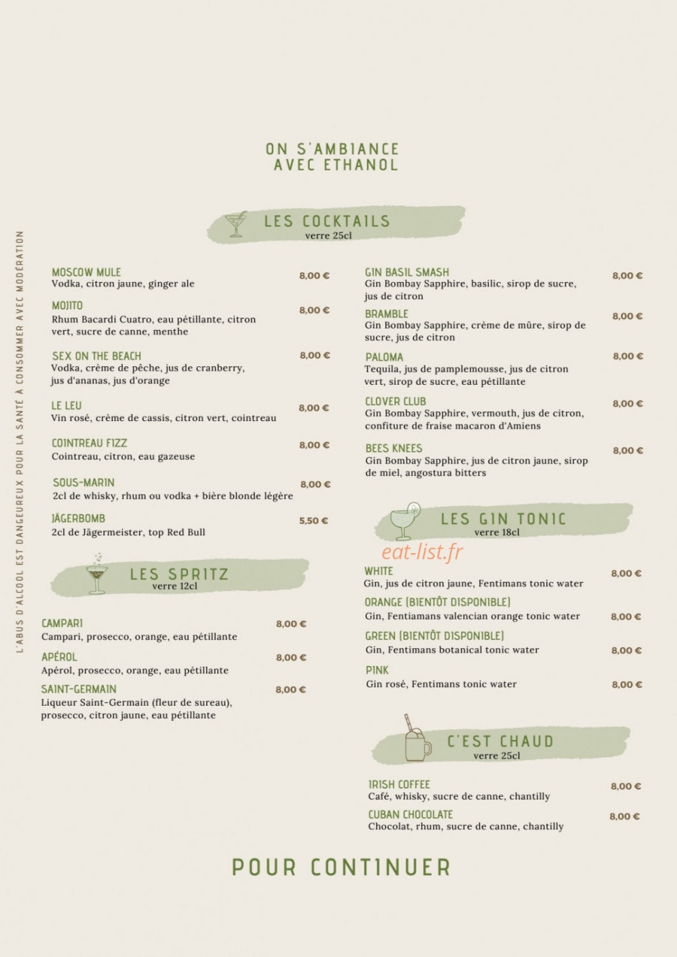 Green Corner — carte page 2