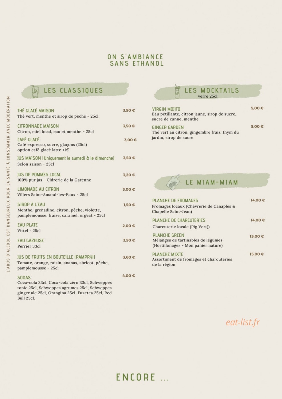 Green Corner — carte page 3