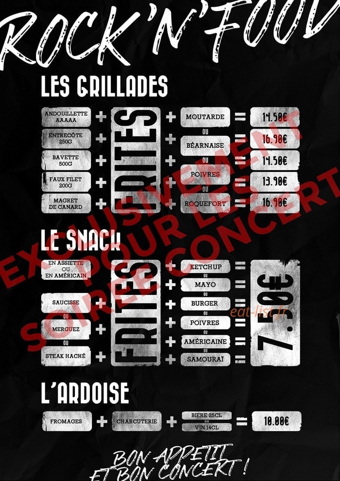 La Brasserie des Provinces — carte page 7