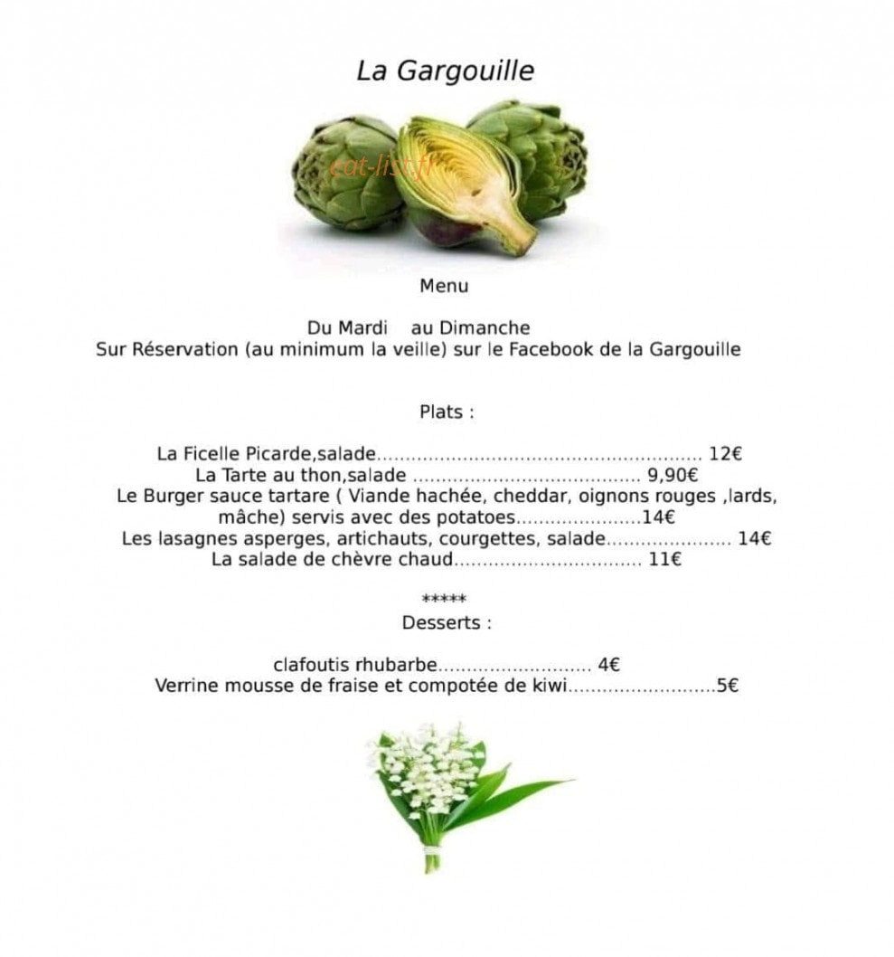 La Gargouille — carte page 1