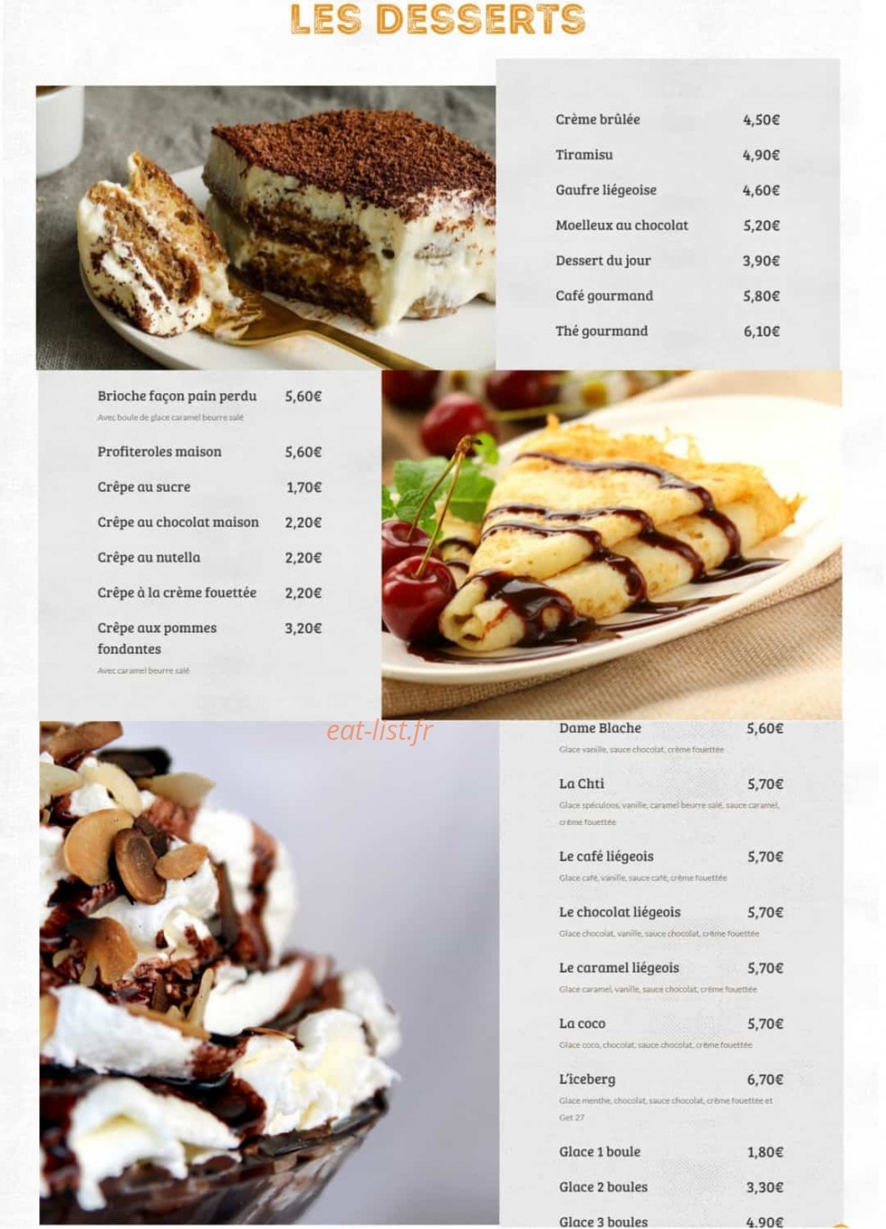 La Manufacture — carte page 7