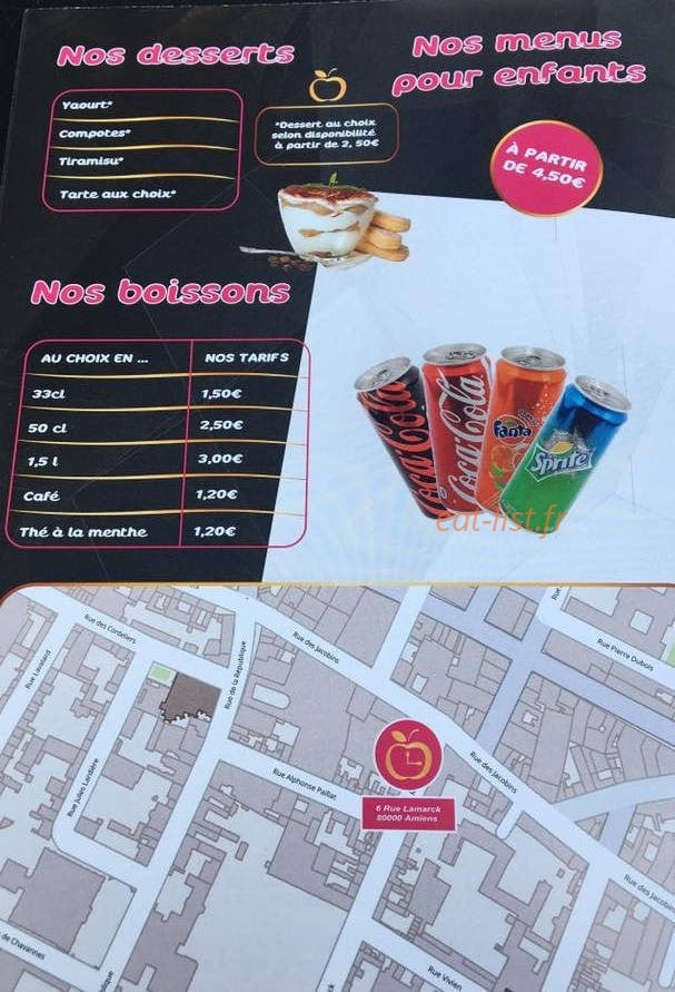 La Pomme dorée — carte page 1