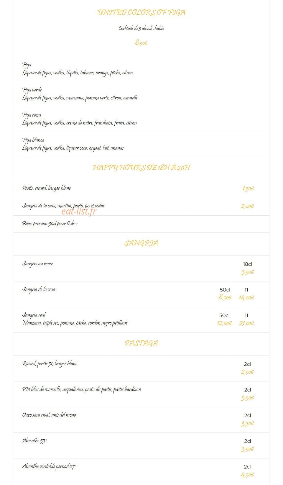 Le Barrio — carte page 5