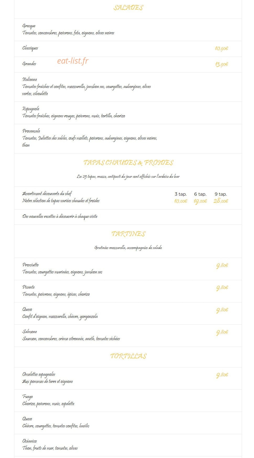 Le Barrio — carte page 1