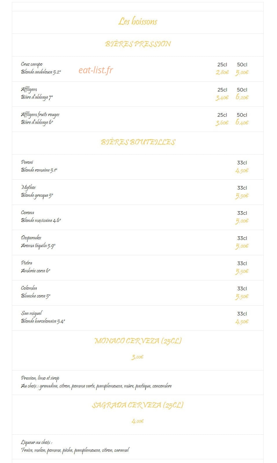 Le Barrio — carte page 3