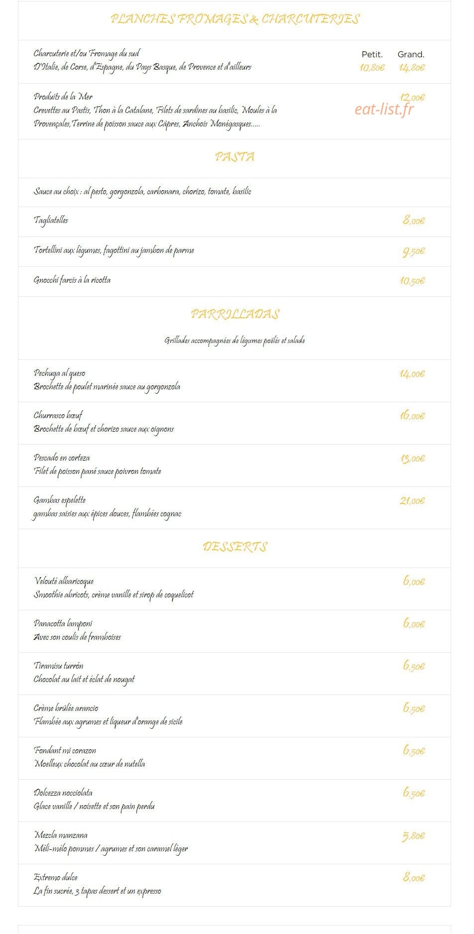 Le Barrio — carte page 2