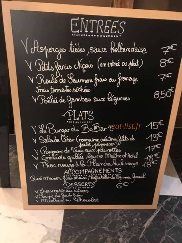 Le Bo Bar’t — carte page 2