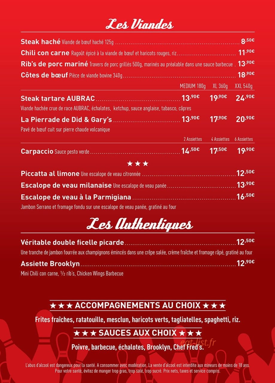 Le Brooklyn — carte page 5