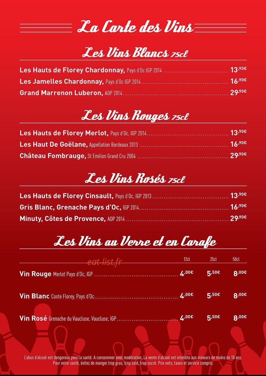 Le Brooklyn — carte page 10