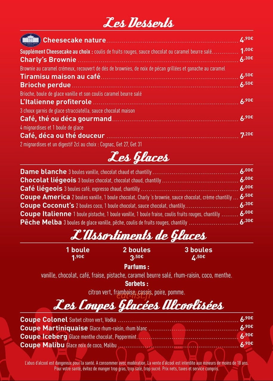 Le Brooklyn — carte page 6