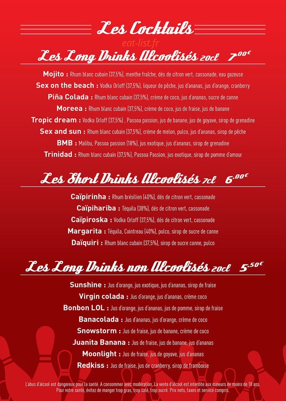 Le Brooklyn — carte page 8