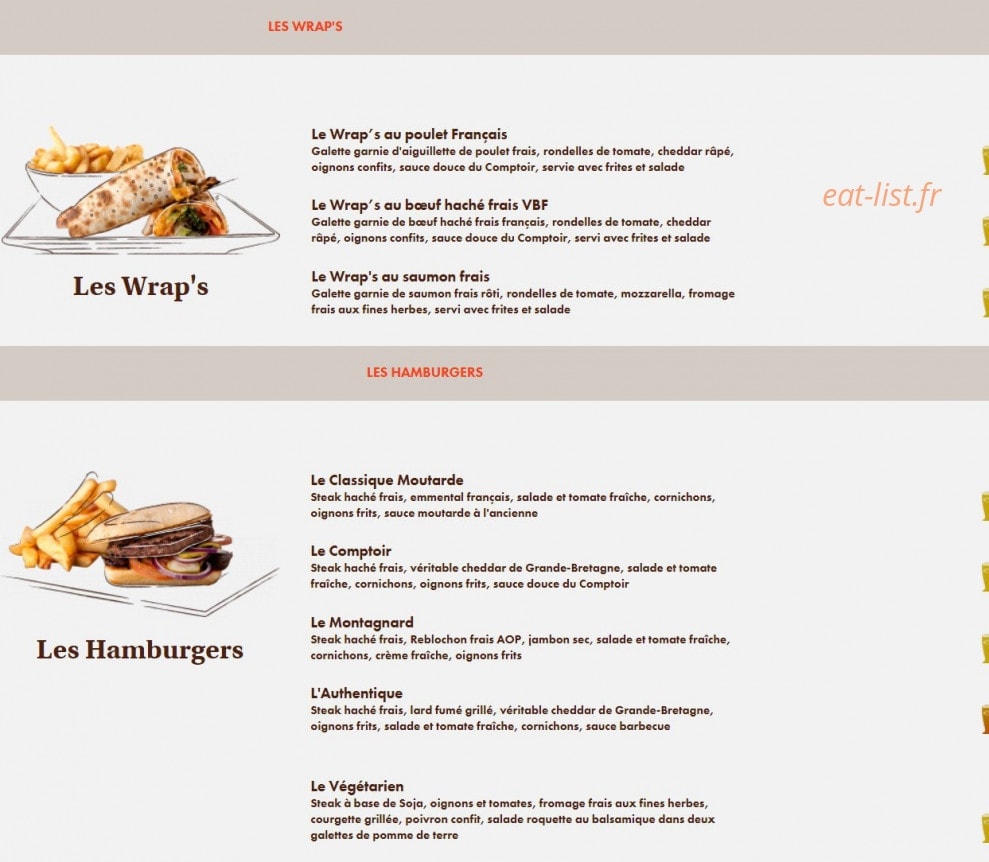 Le Comptoir du Malt — carte page 3