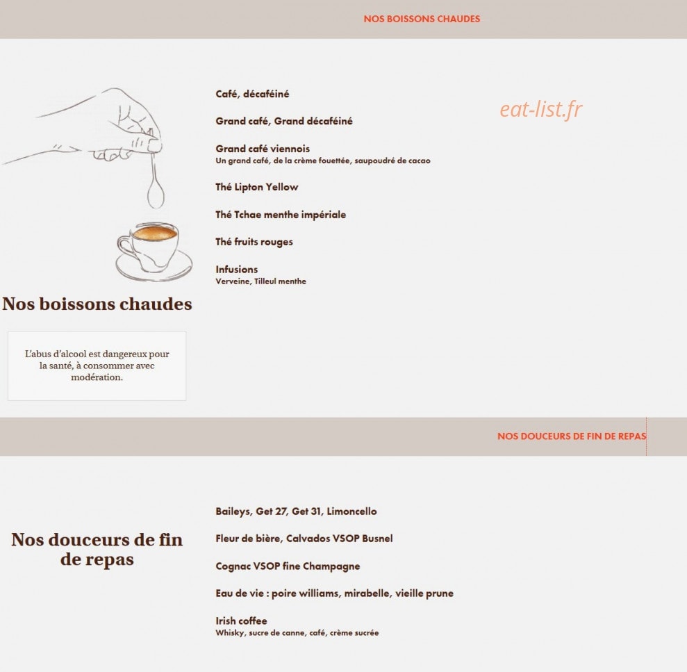 Le Comptoir du Malt — carte page 16