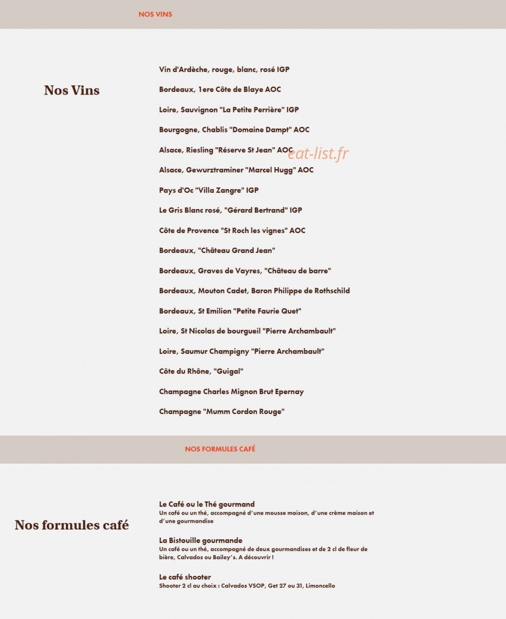 Le Comptoir du Malt — carte page 15