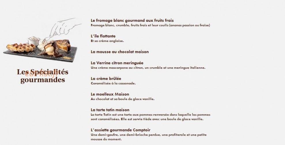 Le Comptoir du Malt — carte page 20