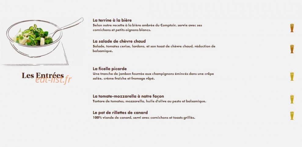 Le Comptoir du Malt — carte page 5