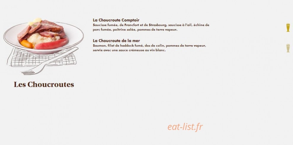 Le Comptoir du Malt — carte page 11