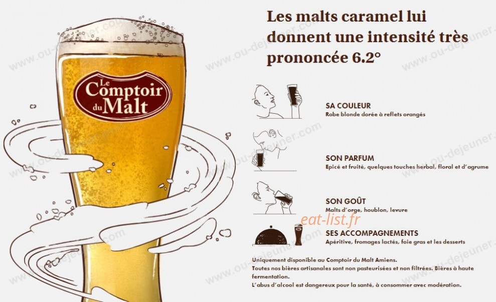 Le Comptoir du Malt — carte page 33