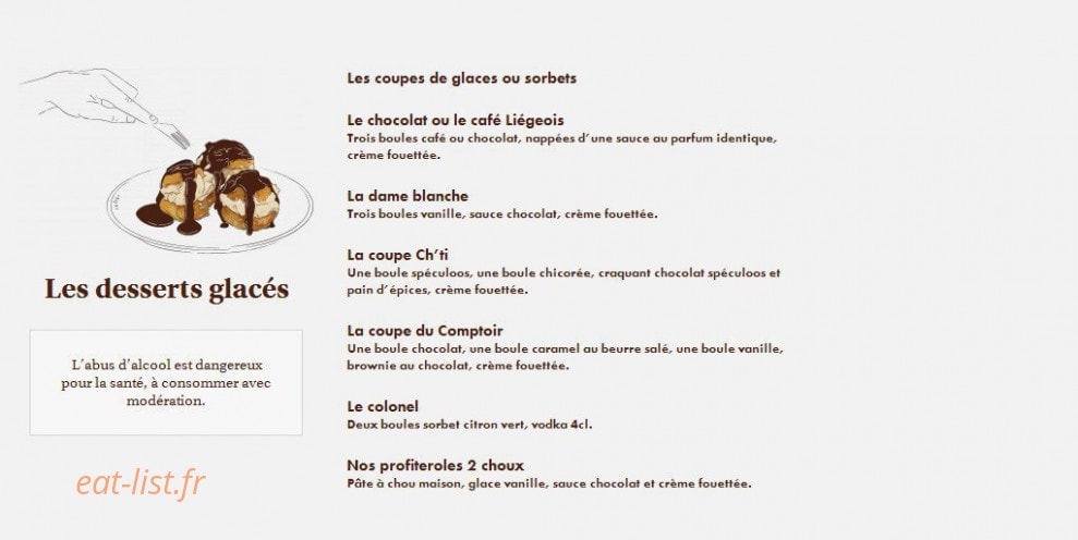 Le Comptoir du Malt — carte page 19