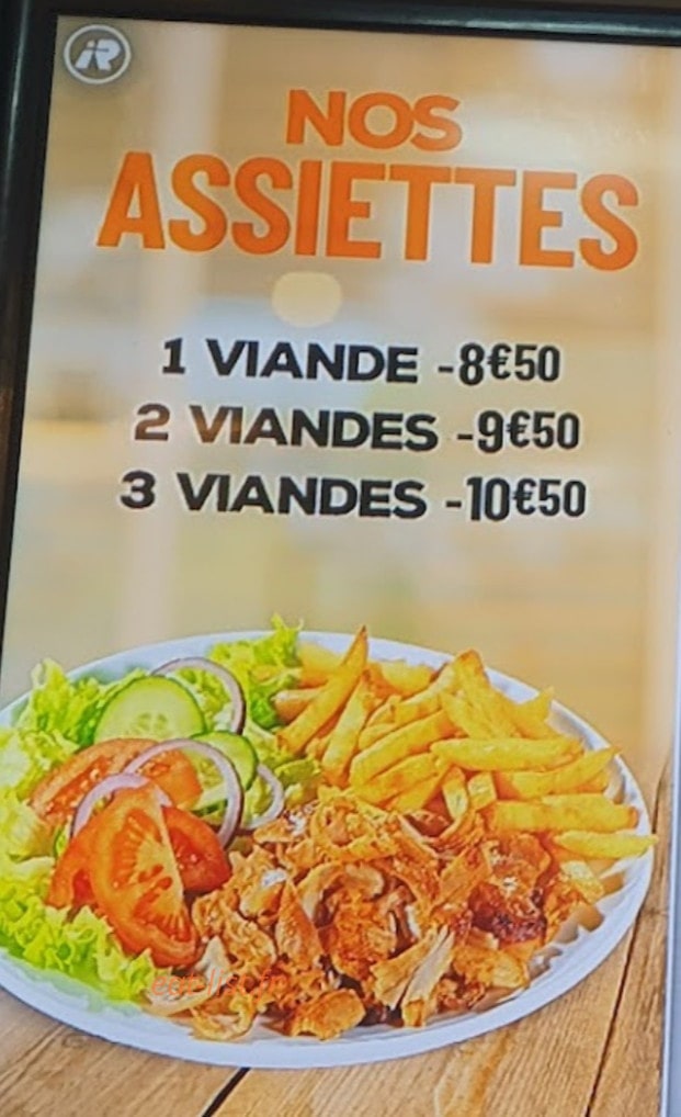 Le kiosque kebab — carte page 1