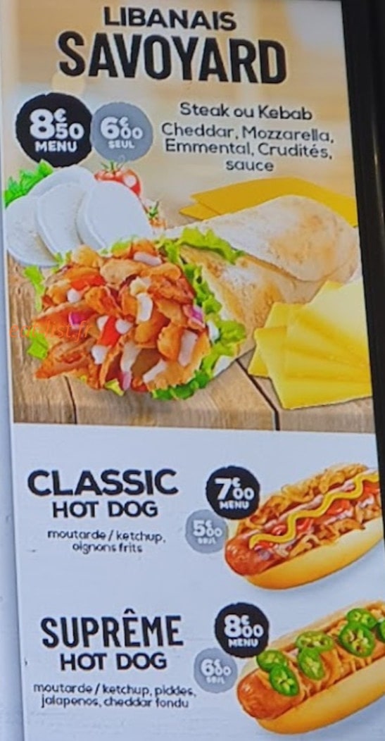 Le kiosque kebab — carte page 3