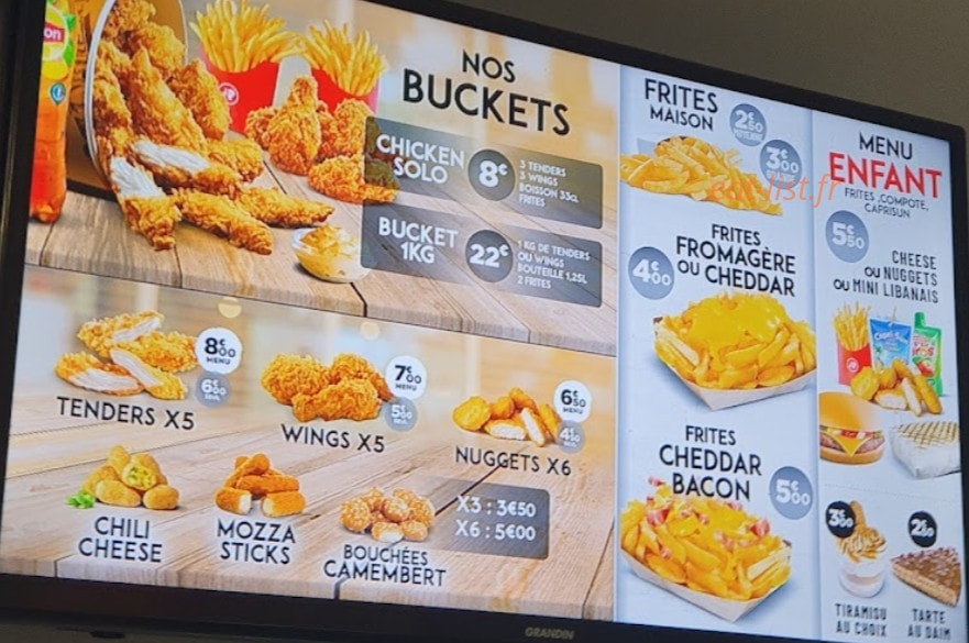 Le kiosque kebab — carte page 5