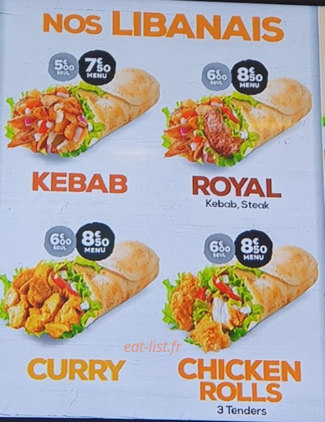 Le kiosque kebab — carte page 2