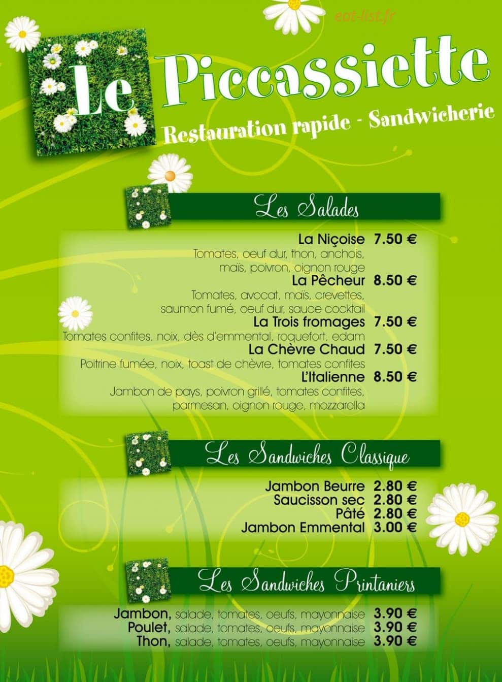 Le Piccassiette — carte page 5
