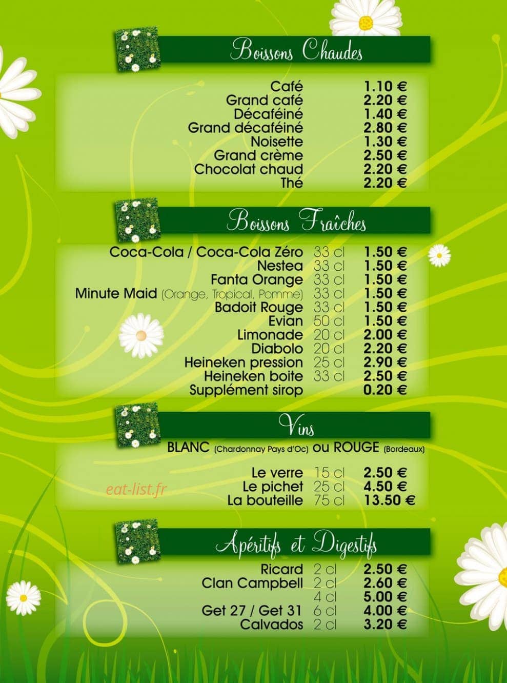 Le Piccassiette — carte page 4