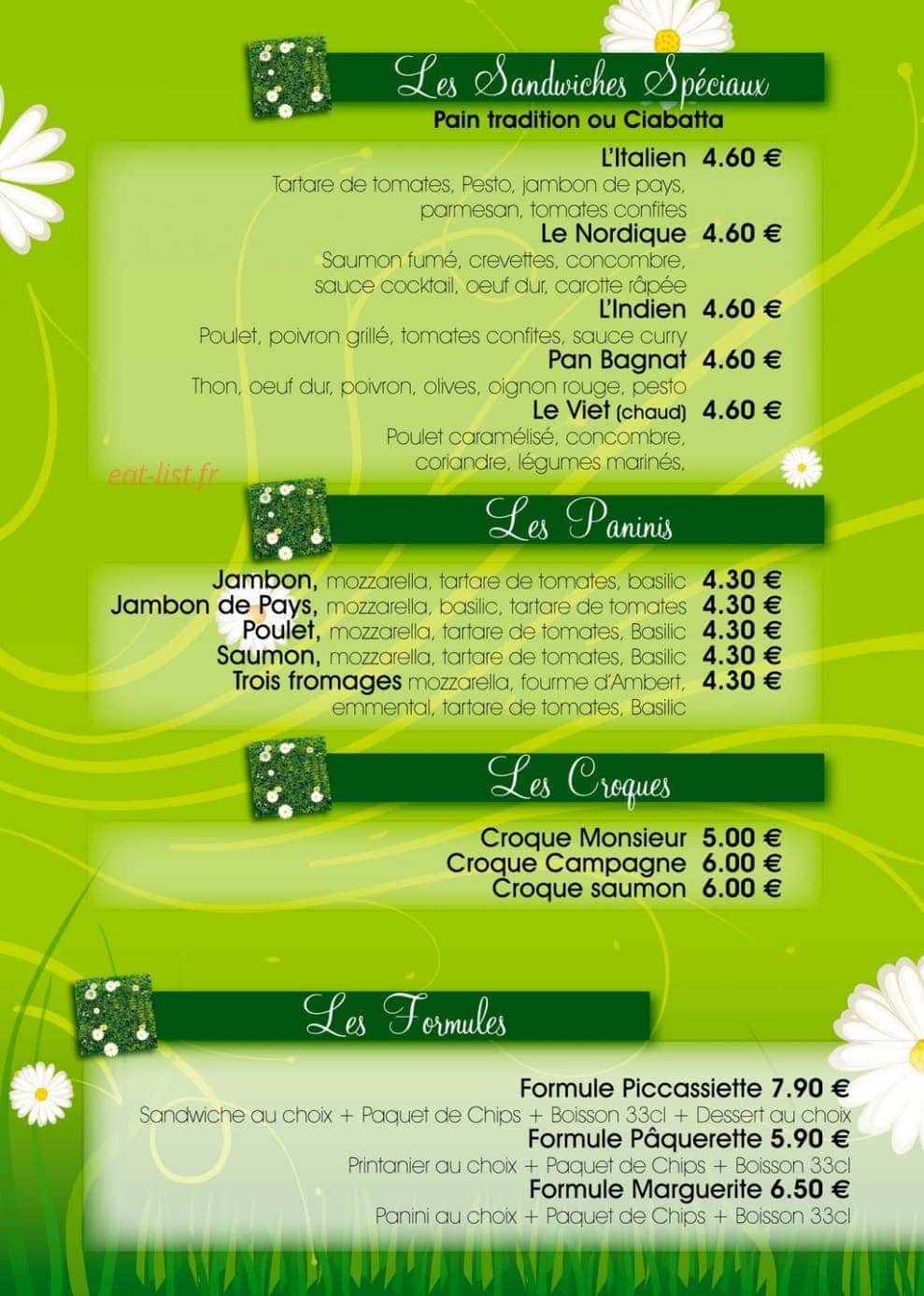 Le Piccassiette — carte page 2