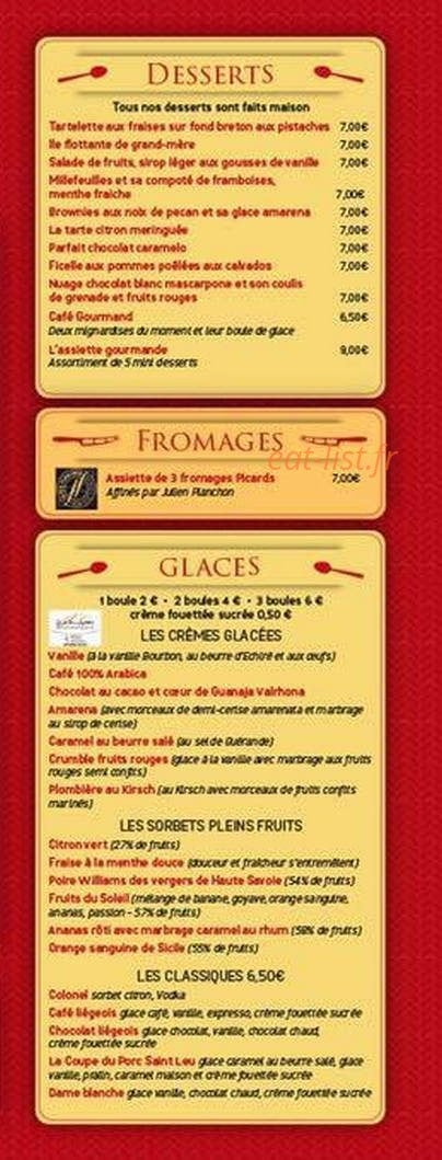 Le Porc Saint Leu — carte page 5