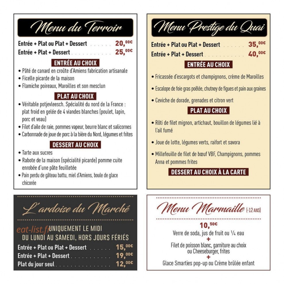 Le Quai — carte page 7
